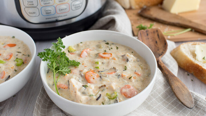 Image for Pressure Cooker Chicken and Wild Rice Soup
