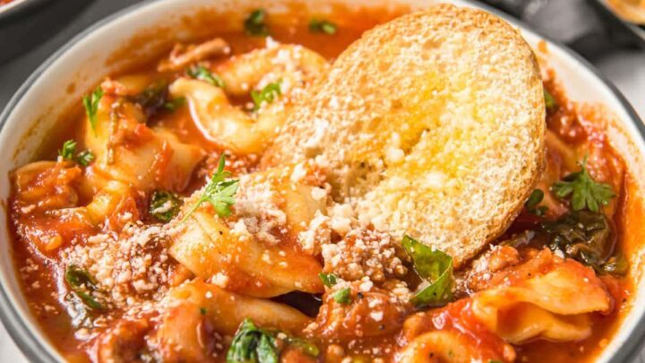 Image for Tortellini Soup with Italian Sausage & Spinach