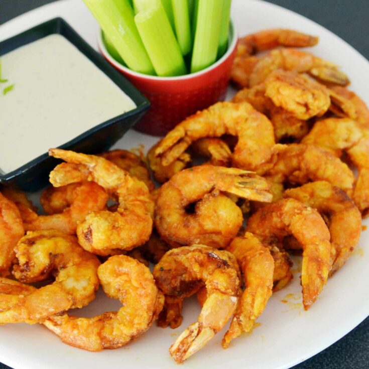 Image for Firecracker Shrimp with Blue Cheese Dressing Recipe